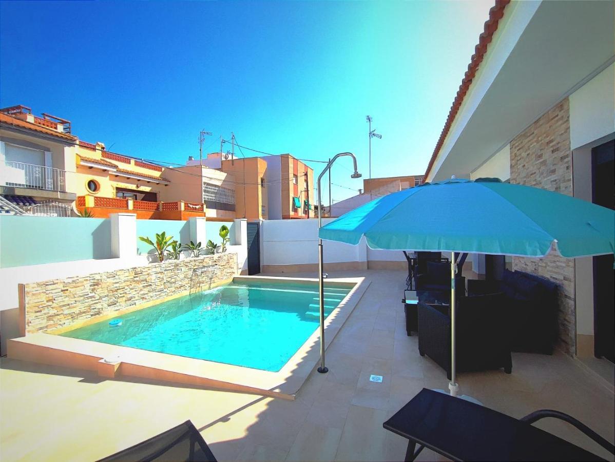 Villamolinos, villa con piscina privada. San Pedro del Pinatar Exterior foto